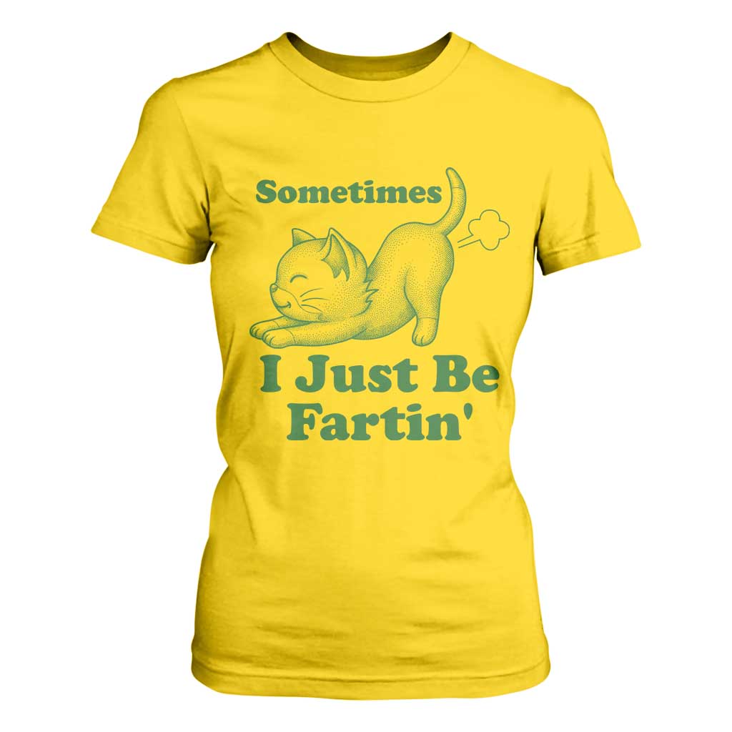 Funny Cat Sometimes I Just Be Fartin T Shirt For Women Pet Lover TS12 Daisy Print Your Wear