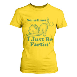 Funny Cat Sometimes I Just Be Fartin T Shirt For Women Pet Lover TS12 Daisy Print Your Wear