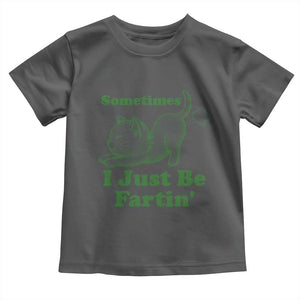 Funny Cat Sometimes I Just Be Fartin Toddler T Shirt Pet Lover TS12 Dark Heather Print Your Wear