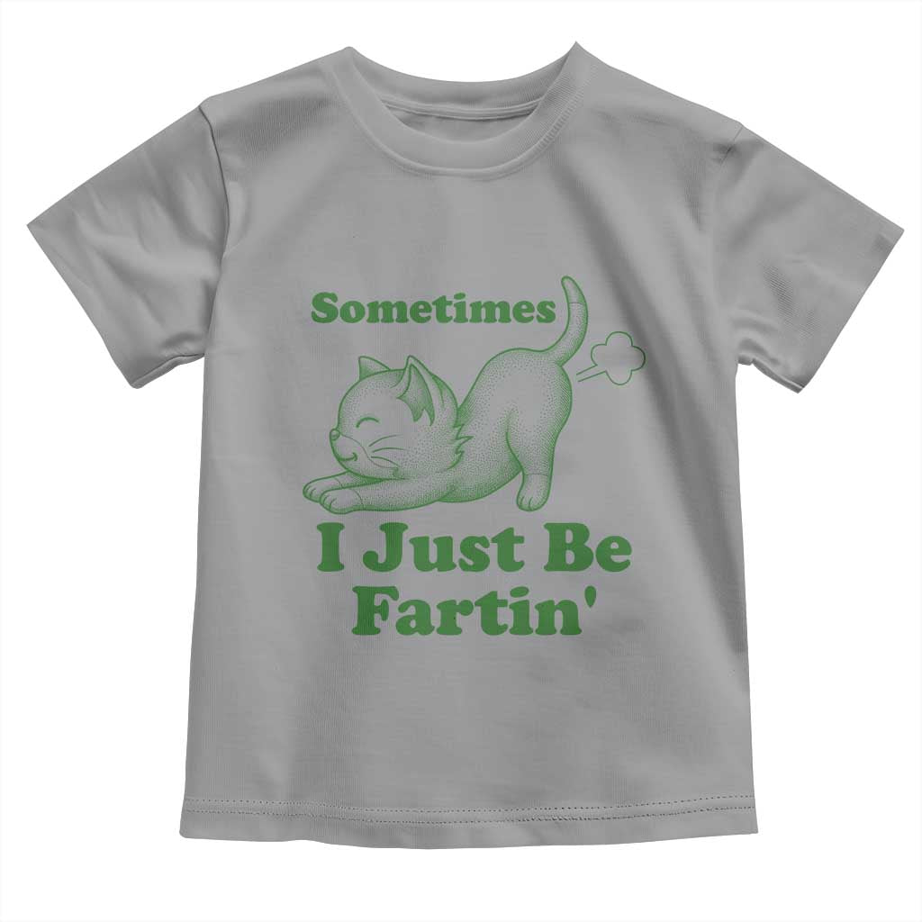 Funny Cat Sometimes I Just Be Fartin Toddler T Shirt Pet Lover TS12 Sport Gray Print Your Wear