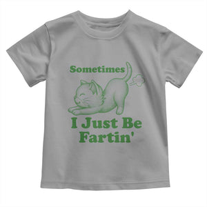 Funny Cat Sometimes I Just Be Fartin Toddler T Shirt Pet Lover TS12 Sport Gray Print Your Wear