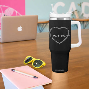 Mothers Day Mom Quotes Tumbler With Handle Heart Shape Loving Typography Gift TS12 Print Your Wear