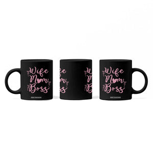 Funny Wife Mom Boss Coffee Mug Girly Pink Bows Mothers Day Gift TS12 Print Your Wear