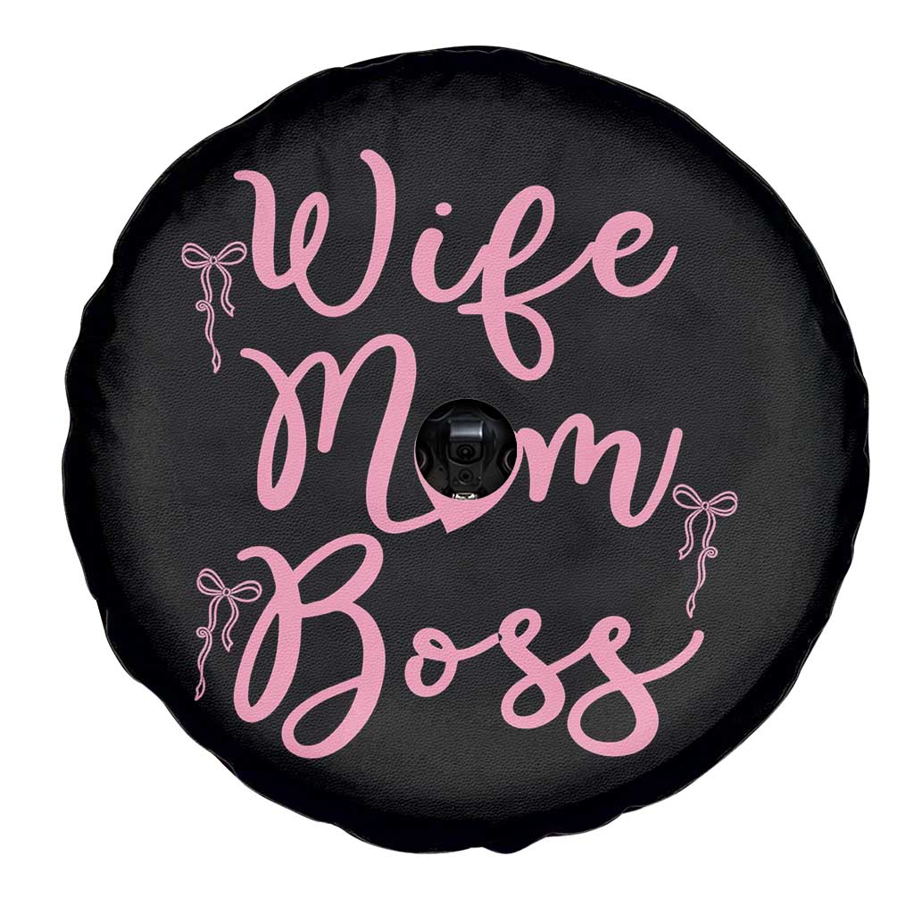Funny Wife Mom Boss Spare Tire Cover Girly Pink Bows Mothers Day Gift TS12 Print Your Wear
