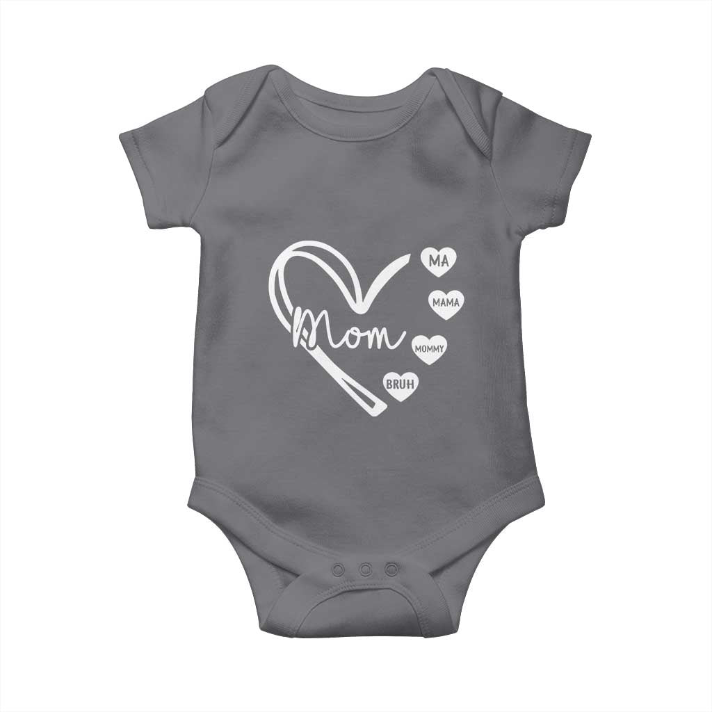 Mama Mommy Mom Bruh Baby Onesie Mothers Day Humor Gift TS12 Charcoal Print Your Wear