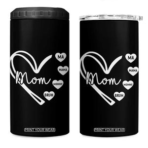 Mama Mommy Mom Bruh 4 in 1 Can Cooler Tumbler Mothers Day Humor Gift TS12 One Size: 16 oz Black Print Your Wear