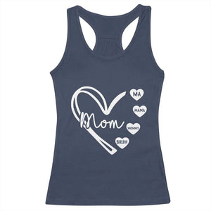 Mama Mommy Mom Bruh Racerback Tank Top Mothers Day Humor Gift TS12 Navy Print Your Wear