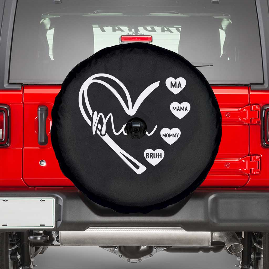 Mama Mommy Mom Bruh Spare Tire Cover Mothers Day Humor Gift TS12 Black Print Your Wear