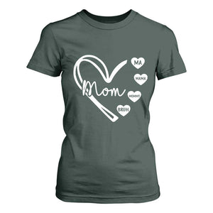 Mama Mommy Mom Bruh T Shirt For Women Mothers Day Humor Gift TS12 Dark Forest Green Print Your Wear