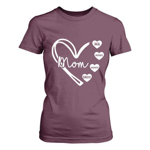 Mama Mommy Mom Bruh T Shirt For Women Mothers Day Humor Gift TS12 Maroon Print Your Wear