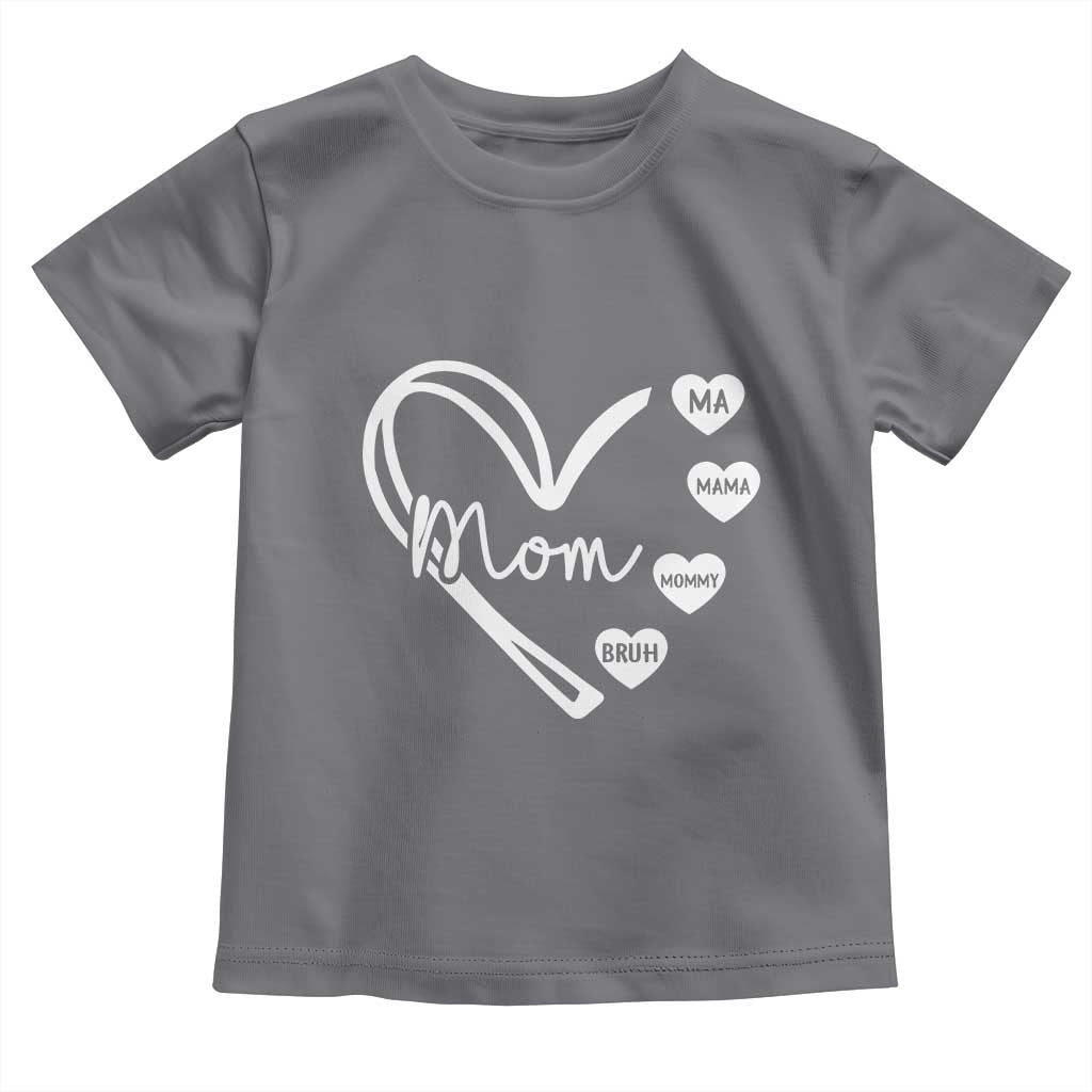 Mama Mommy Mom Bruh Toddler T Shirt Mothers Day Humor Gift TS12 Charcoal Print Your Wear