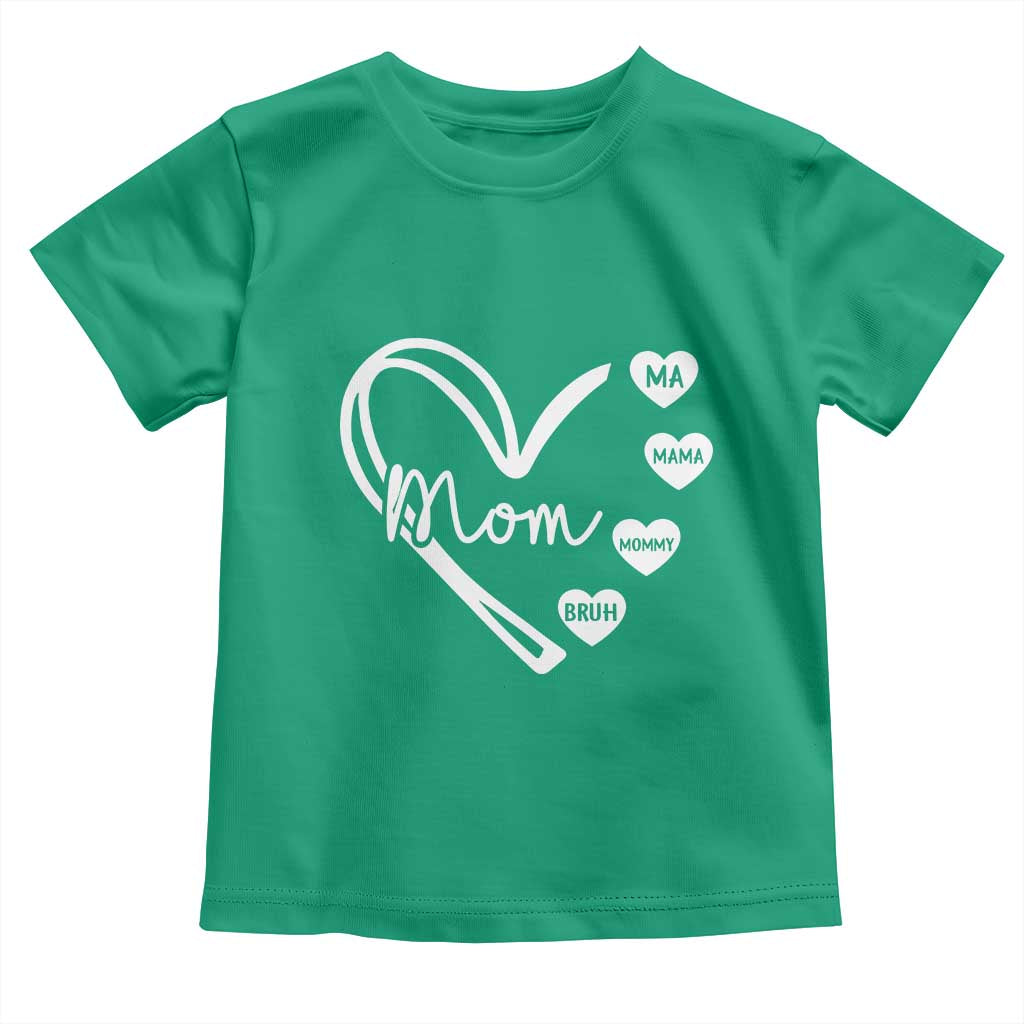 Mama Mommy Mom Bruh Toddler T Shirt Mothers Day Humor Gift TS12 Irish Green Print Your Wear