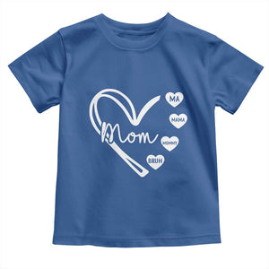 Mama Mommy Mom Bruh Toddler T Shirt Mothers Day Humor Gift TS12 Royal Blue Print Your Wear
