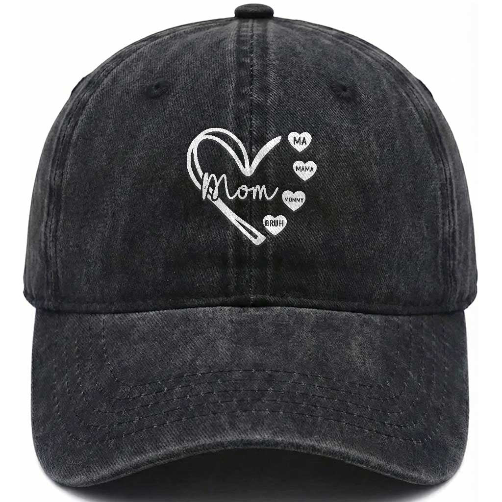 Mama Mommy Mom Bruh Washed Cotton Baseball Cap Mothers Day Humor Gift TS12 Print Your Wear