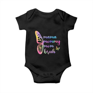 Funny Mom Saying Gift Baby Onesie Mama Mommy Mom Bruh TS12 Black Print Your Wear