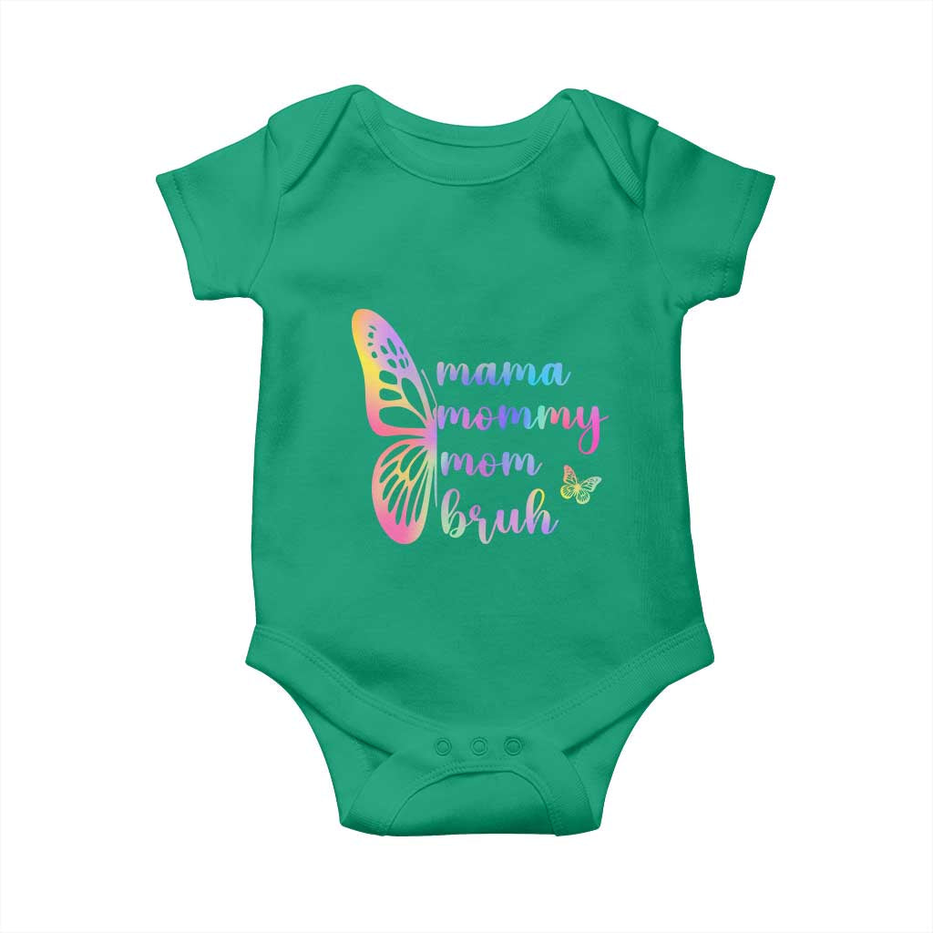 Funny Mom Saying Gift Baby Onesie Mama Mommy Mom Bruh TS12 Irish Green Print Your Wear