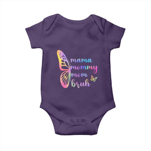 Funny Mom Saying Gift Baby Onesie Mama Mommy Mom Bruh TS12 Purple Print Your Wear