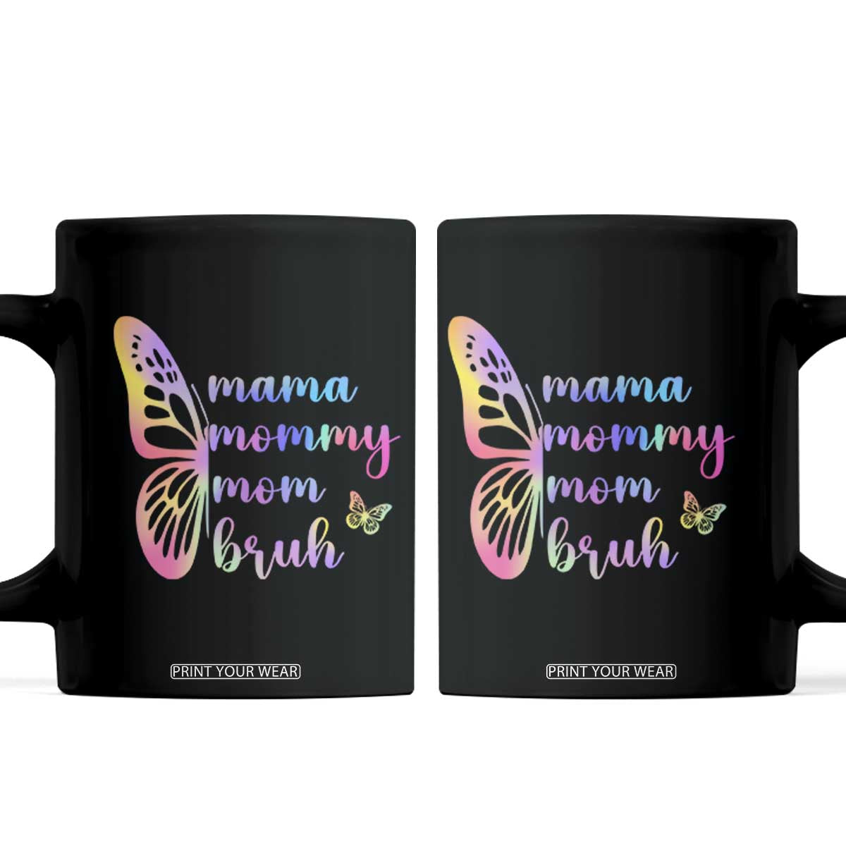 Funny Mom Saying Gift Coffee Mug Mama Mommy Mom Bruh TS12 Black Print Your Wear