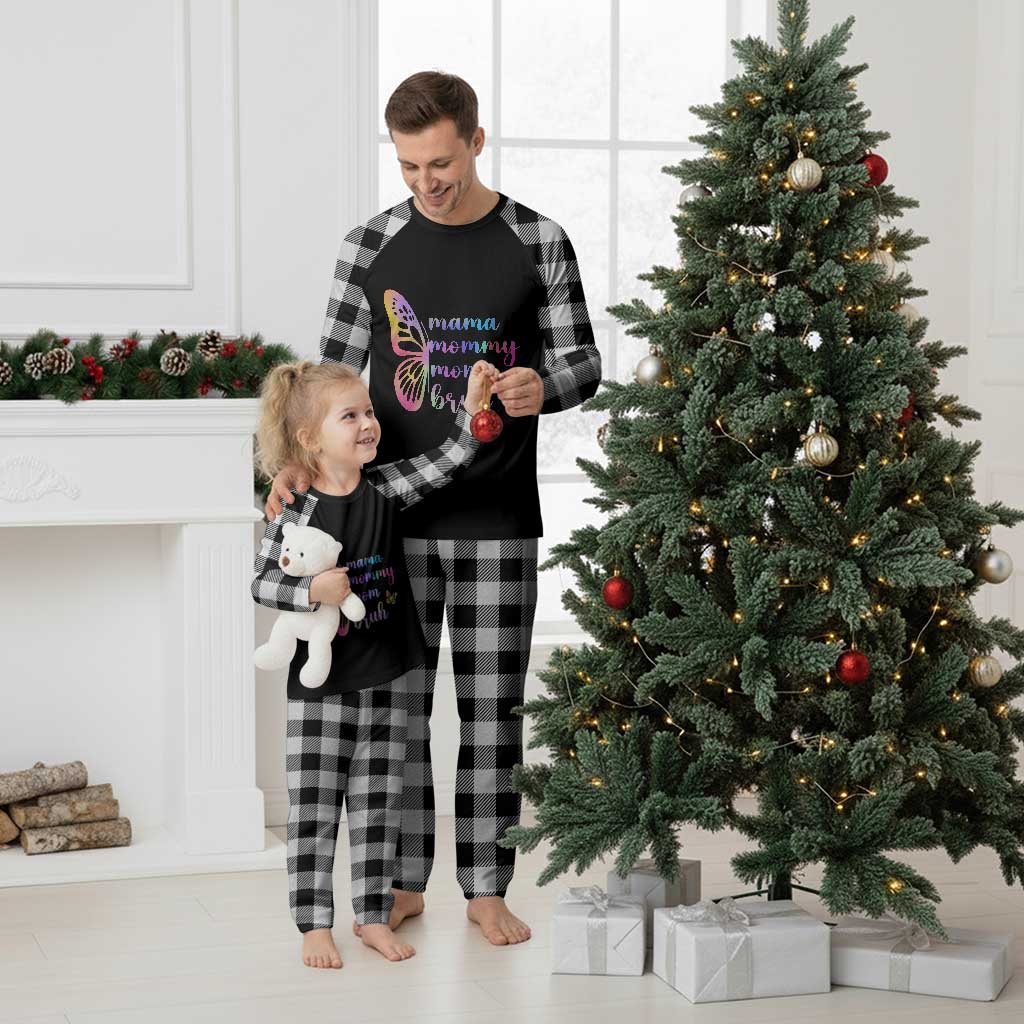 Funny Mom Saying Gift Plaid Pajama Set Mama Mommy Mom Bruh TS12 White Plaid Print Your Wear