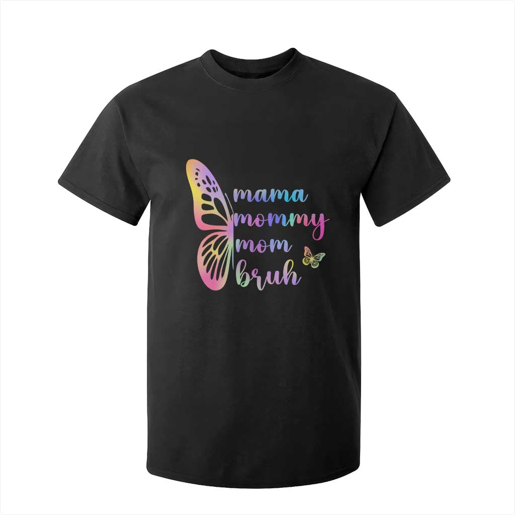 Funny Mom Saying Gift T Shirt For Kid Mama Mommy Mom Bruh TS12 Black Print Your Wear