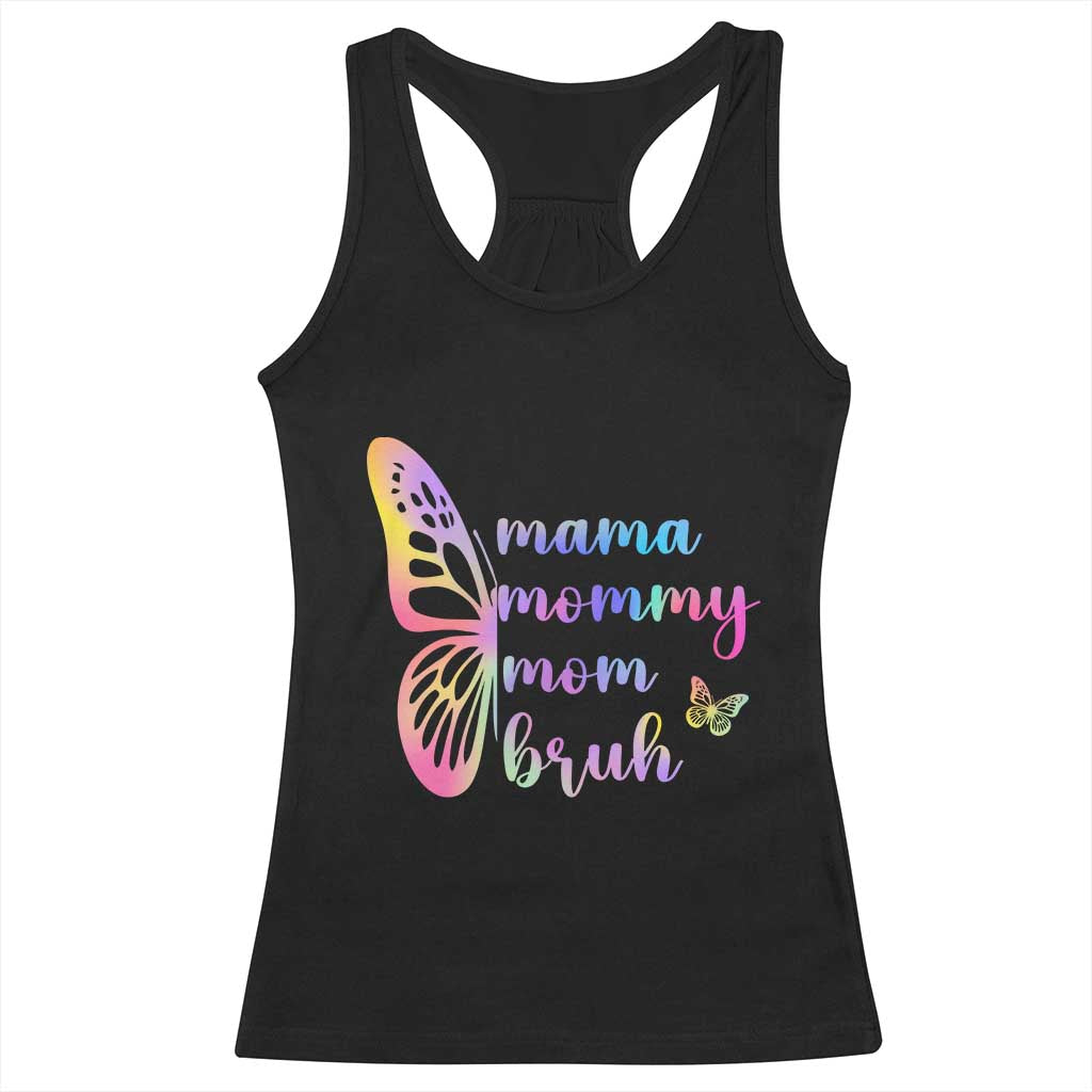 Funny Mom Saying Gift Racerback Tank Top Mama Mommy Mom Bruh TS12 Black Print Your Wear