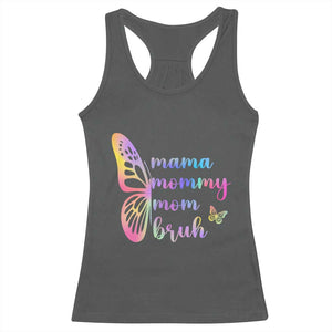 Funny Mom Saying Gift Racerback Tank Top Mama Mommy Mom Bruh TS12 Dark Heather Print Your Wear