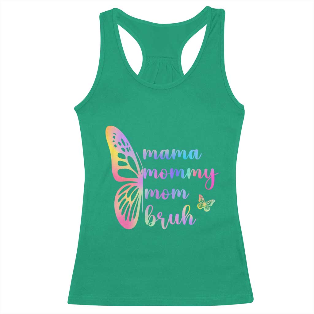 Funny Mom Saying Gift Racerback Tank Top Mama Mommy Mom Bruh TS12 Irish Green Print Your Wear