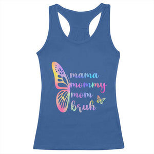Funny Mom Saying Gift Racerback Tank Top Mama Mommy Mom Bruh TS12 Royal Blue Print Your Wear