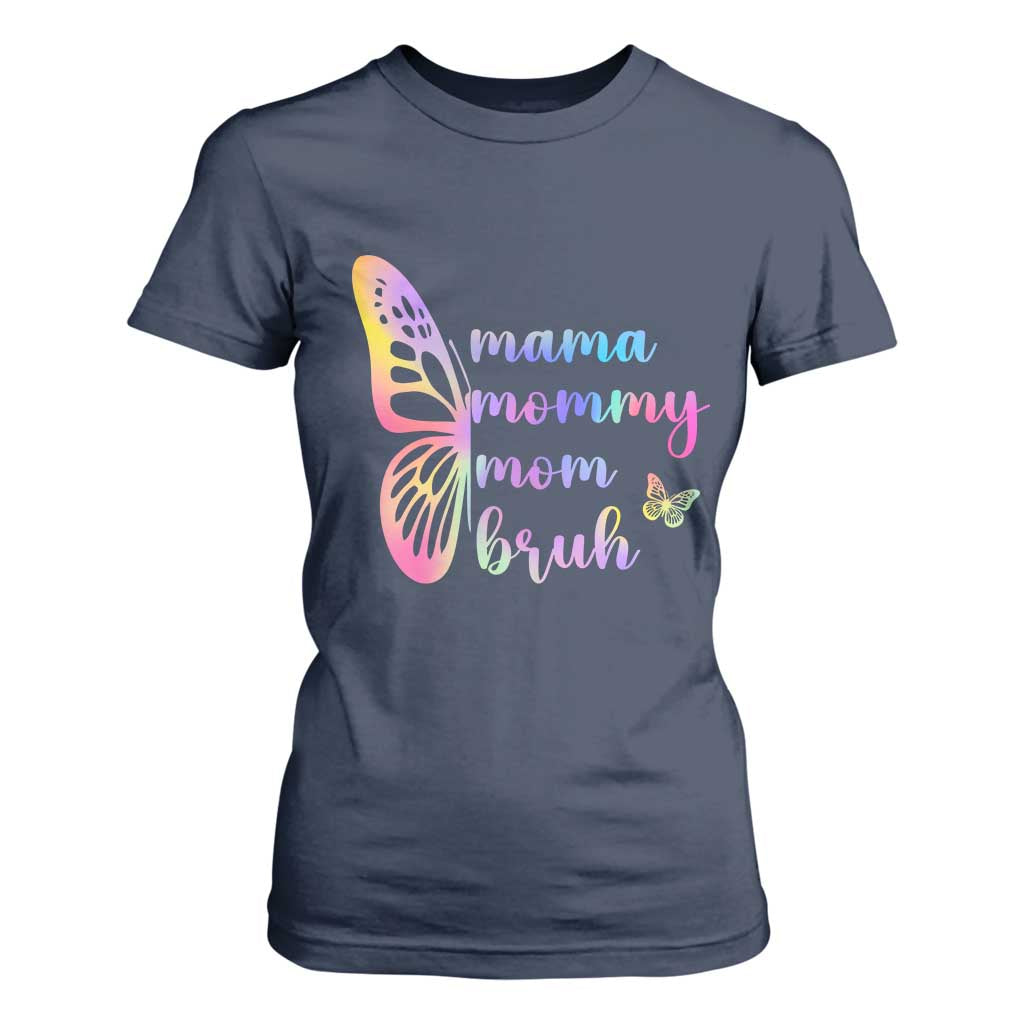 Funny Mom Saying Gift T Shirt For Women Mama Mommy Mom Bruh TS12 Navy Print Your Wear