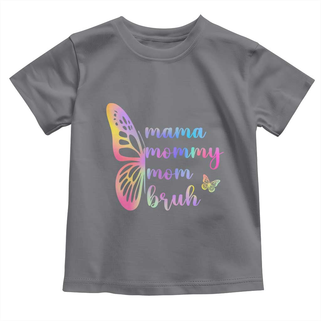 Funny Mom Saying Gift Toddler T Shirt Mama Mommy Mom Bruh TS12 Charcoal Print Your Wear