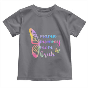 Funny Mom Saying Gift Toddler T Shirt Mama Mommy Mom Bruh TS12 Charcoal Print Your Wear
