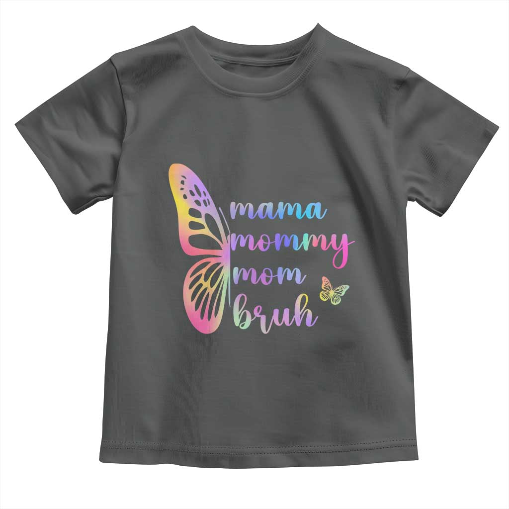 Funny Mom Saying Gift Toddler T Shirt Mama Mommy Mom Bruh TS12 Dark Heather Print Your Wear