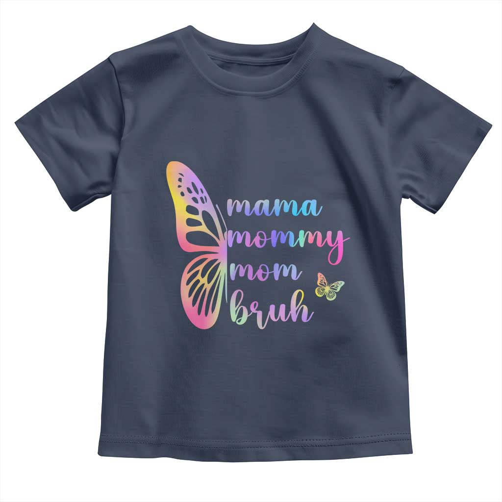 Funny Mom Saying Gift Toddler T Shirt Mama Mommy Mom Bruh TS12 Navy Print Your Wear
