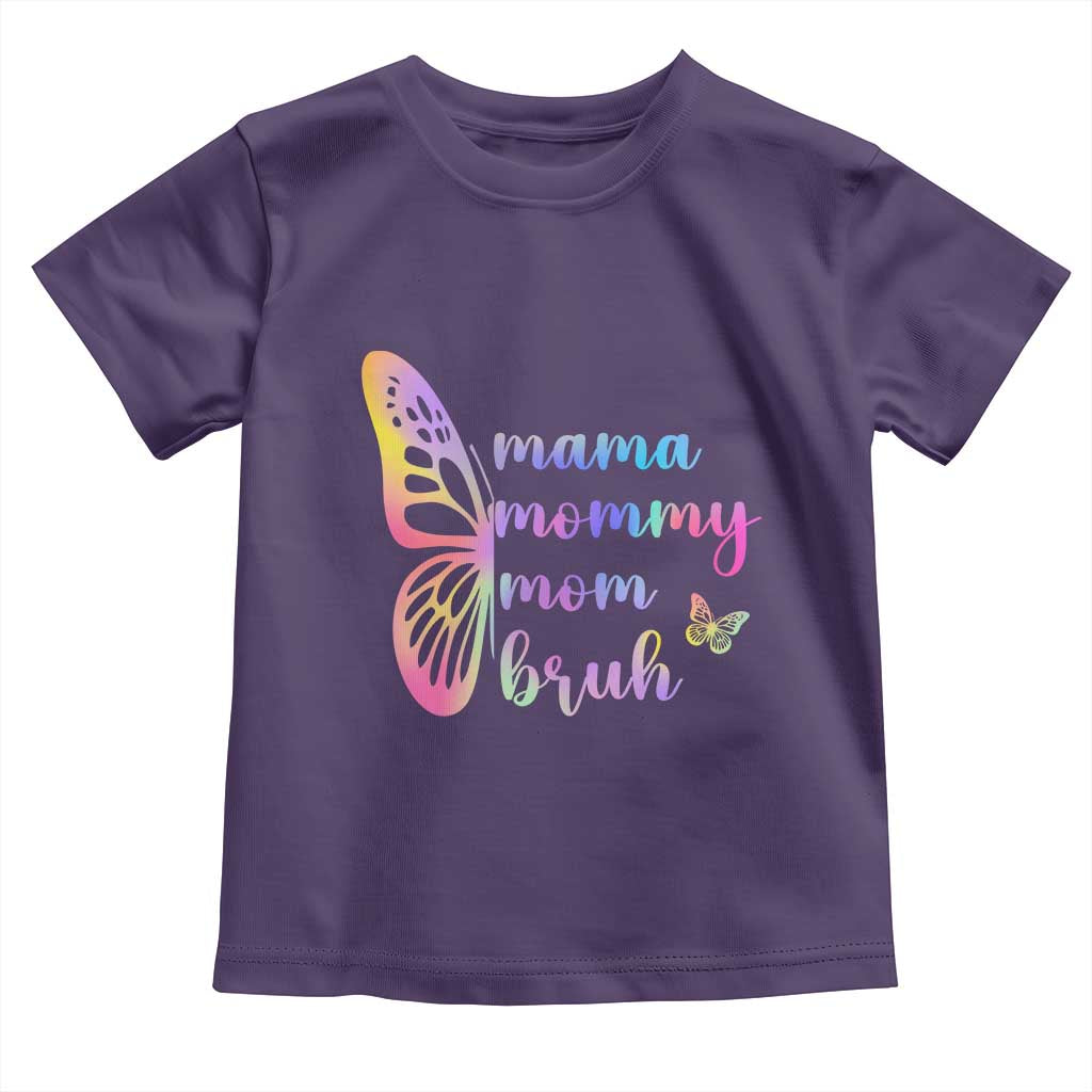 Funny Mom Saying Gift Toddler T Shirt Mama Mommy Mom Bruh TS12 Purple Print Your Wear