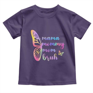 Funny Mom Saying Gift Toddler T Shirt Mama Mommy Mom Bruh TS12 Purple Print Your Wear