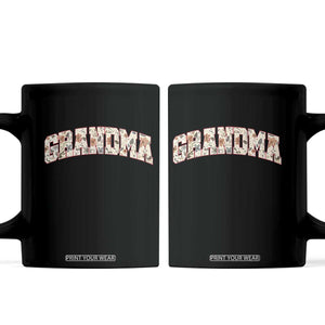 Vintage Floral Grandma Coffee Mug Mothers Day Gift Idea TS12 Black Print Your Wear