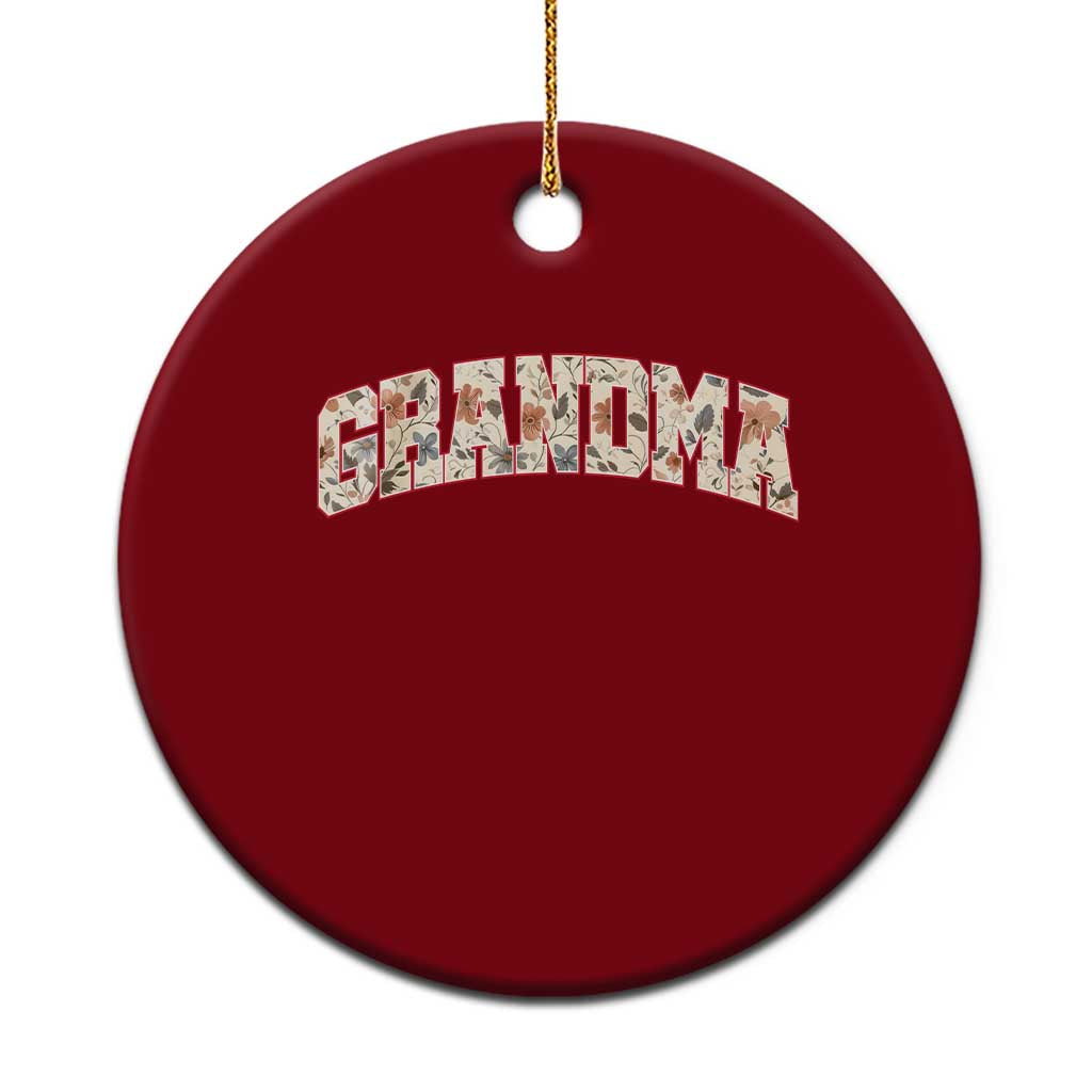 Vintage Floral Grandma Ceramic Ornament Mothers Day Gift Idea TS12 1pc Red Print Your Wear