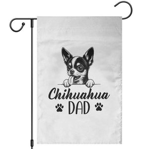 Proud Chihuahua Dad Garden Flag Dog Lover Gift Idea TS12 White Print Your Wear