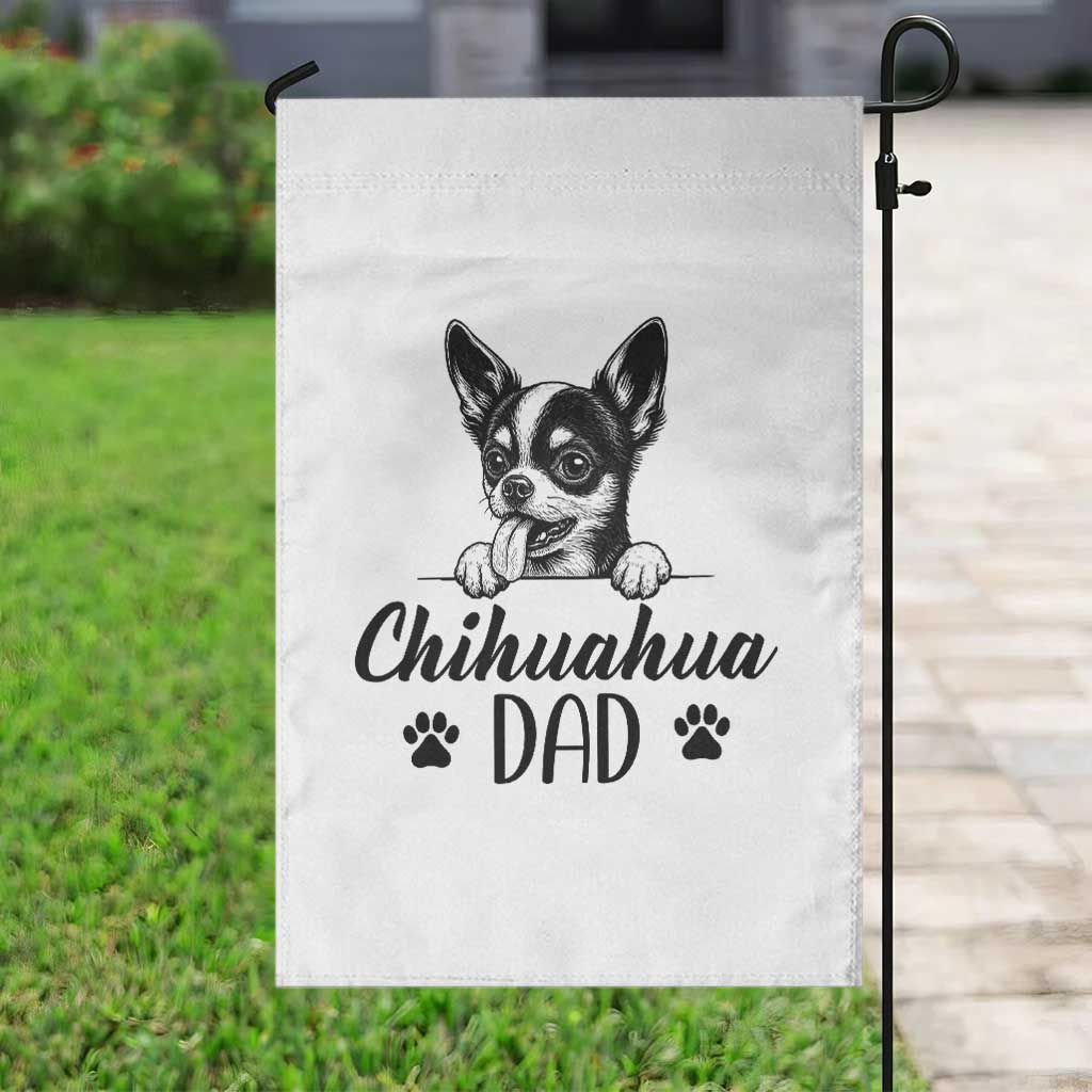 Proud Chihuahua Dad Garden Flag Dog Lover Gift Idea TS12 Print Your Wear