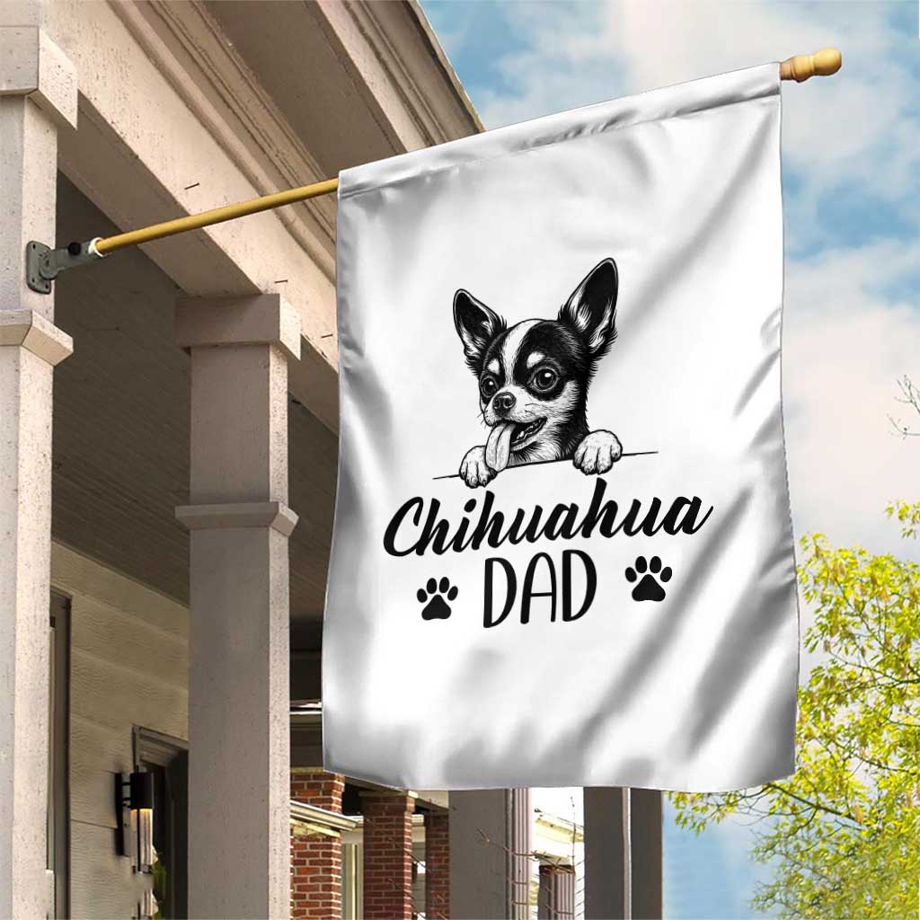 Proud Chihuahua Dad Garden Flag Dog Lover Gift Idea TS12 Print Your Wear