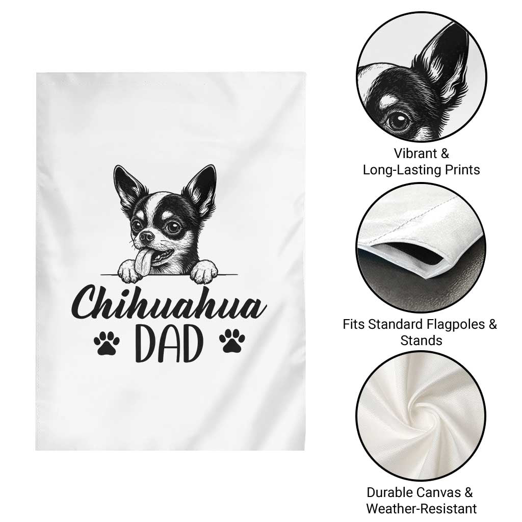 Proud Chihuahua Dad Garden Flag Dog Lover Gift Idea TS12 Print Your Wear