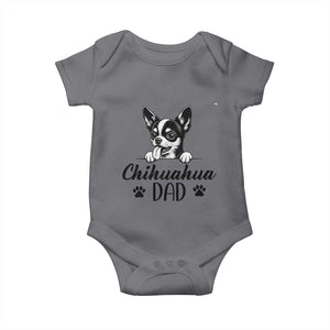 Proud Chihuahua Dad Baby Onesie Dog Lover Gift Idea TS12 Charcoal Print Your Wear