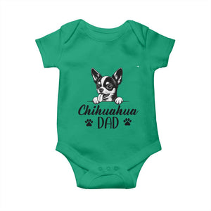 Proud Chihuahua Dad Baby Onesie Dog Lover Gift Idea TS12 Irish Green Print Your Wear