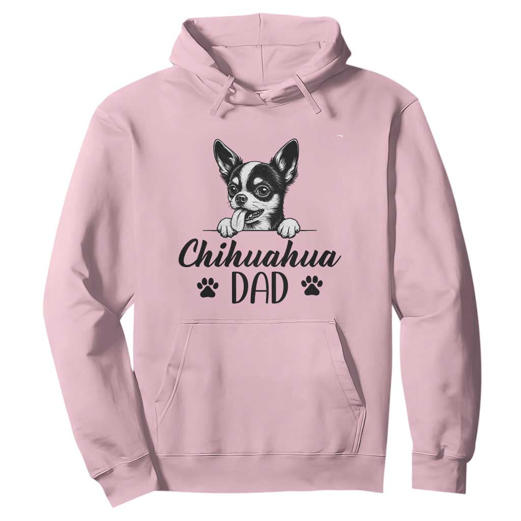 Proud Chihuahua Dad Hoodie Dog Lover Gift Idea TS12 Light Pink Print Your Wear