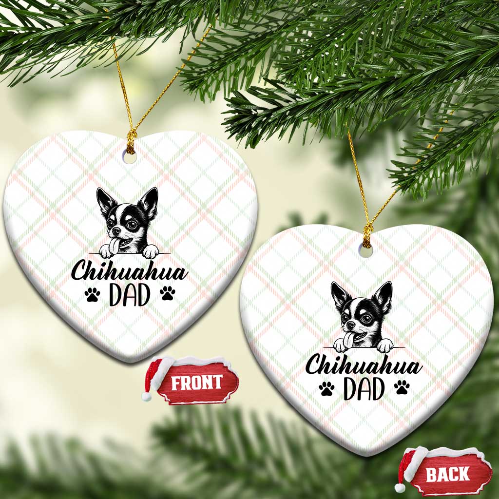 Proud Chihuahua Dad Ceramic Ornament Dog Lover Gift Idea TS12 Print Your Wear