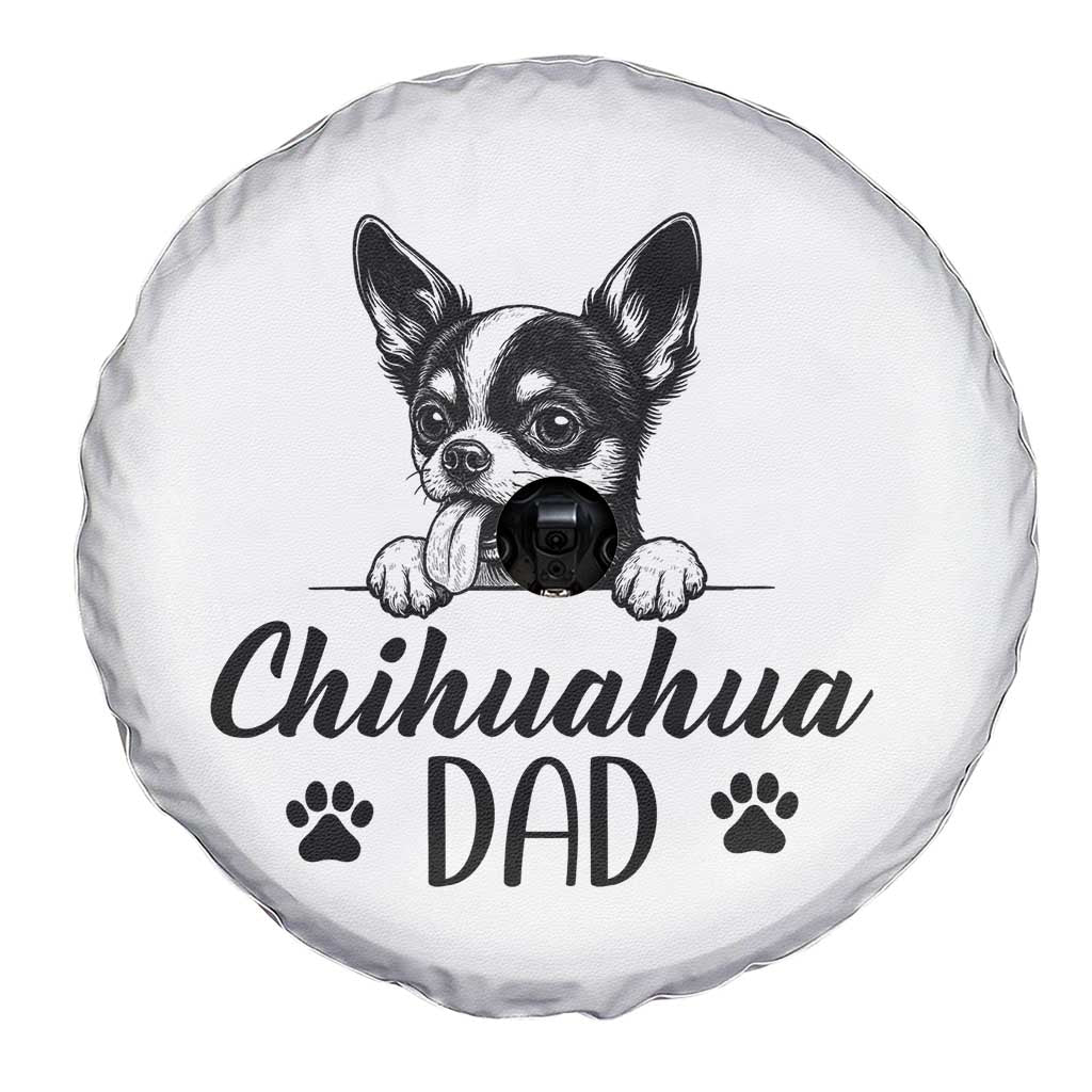 Proud Chihuahua Dad Spare Tire Cover Dog Lover Gift Idea TS12 Print Your Wear