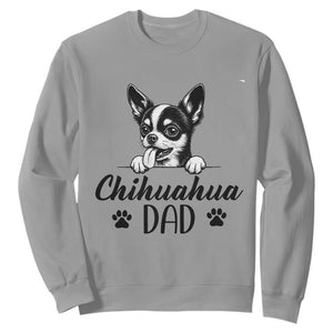 Proud Chihuahua Dad Sweatshirt Dog Lover Gift Idea TS12 Sport Gray Print Your Wear