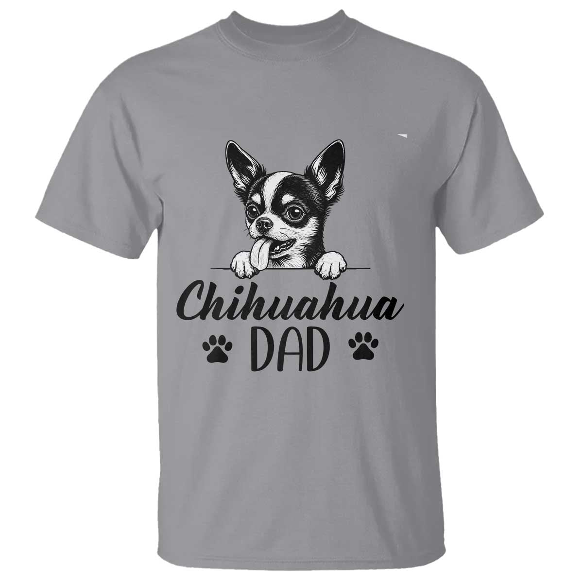 Proud Chihuahua Dad T Shirt Dog Lover Gift Idea TS12 Sport Gray Print Your Wear