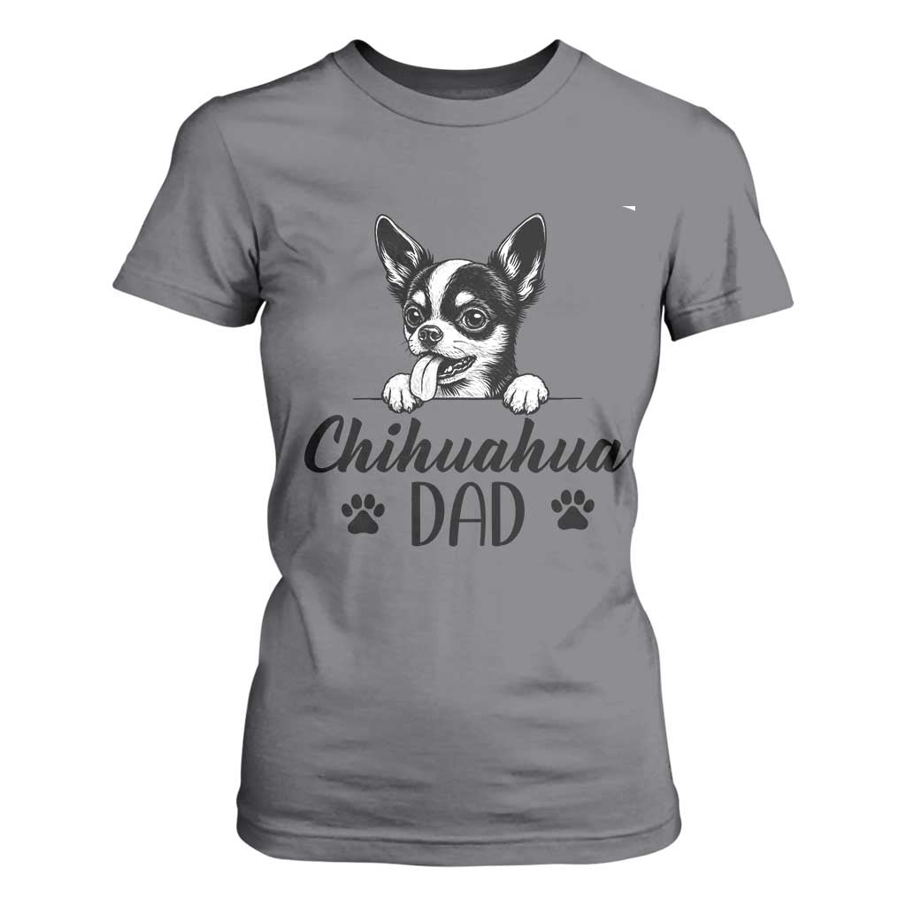 Proud Chihuahua Dad T Shirt For Women Dog Lover Gift Idea TS12 Charcoal Print Your Wear