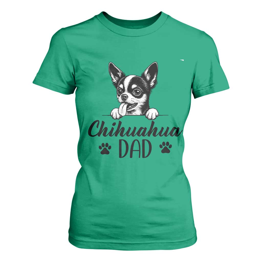 Proud Chihuahua Dad T Shirt For Women Dog Lover Gift Idea TS12 Irish Green Print Your Wear